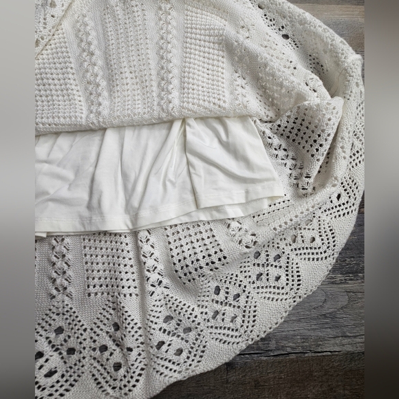 Polo Ralph Lauren 100% Cotton A-Line White Dress Large Slip Lined - Picture 6 of 13